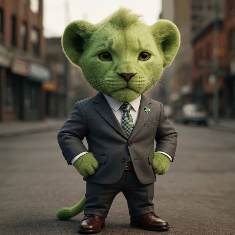The LAIONS lion in a suit